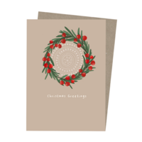 Paperbark Prints Aboriginal Art Gift Card - Quandong Wreath