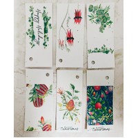 Native Seed Box Plantable Greeting Card - Christmas Australian Natives Gift Tags (Set 6)
