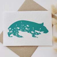 Native Seed Box Plantable Greeting Card - Wombat