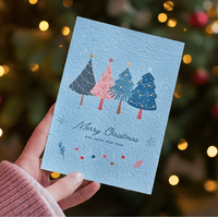 Native Seed Box Plantable Greeting Card - Plantable Christmas Blues