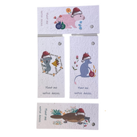 Native Seed Box Plantable Greeting Card - Christmas Tree Native Animals Gift Tags (Set 4)