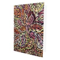 Utopia Aboriginal Dot Art Gift Greeting Card - Wild Flowers (Yellow)