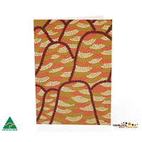 Yarliyil Aboriginal Art Recycled Giftcard/Env - Purnululu (Bungle Bungle Ranges)