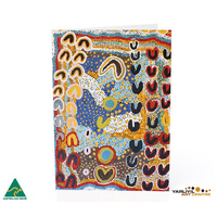 Yarliyil Aboriginal Art Recycled Giftcard/Env Two Sisters at Banana Springs