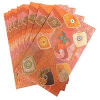 Yijan Aboriginal Dot Art Postcard Giftcard Set (10) - Swamp Turtle Country