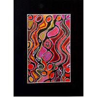 Ready-to-Frame Aboriginal Art Print (15cm x 20cm) - Mina Mina Dreaming