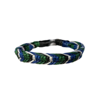 Torres Strait Island Wristband - 3 Colour Braided (Waxed Thread)