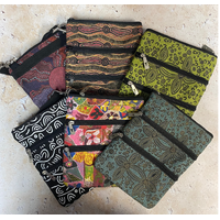 Yijan Aboriginal Art 3 Zip Canvas Bag - 6 Pack (Discontinued Designs)