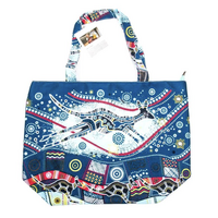 Jamie Eastwood Aboriginal Art Canvas Beach Bag (38x50x15cm) - Kangaroo Dreaming