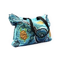 Bunabiri Aboriginal Art Canvas Bag - Colours of the Reef