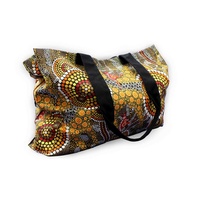 Bunabiri Aboriginal Art Canvas Bag - Colours of the Land