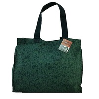Yijan Aboriginal Dot Art Canvas Carry Bag - Women&#39;s Ceremonial Place (Green)
