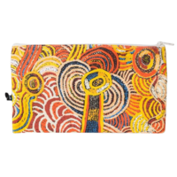  Papulankutja Aboriginal Art Cotton Zip Bag -