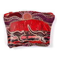 Leather Coin Purse/Keychain (12cm x 9cm) - Uluru