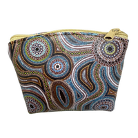 Leather Coin Purse (12cm x 9cm) - My Country #1