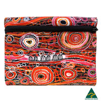 Utopia Aboriginal Zipped Neoprene Pencil Case - Awelye