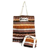 Better World Aboriginal Art Digital Print Cotton Folding Shopping Bag - Jilamara Design