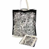 Better World Aboriginal Art Cotton Folding Shopping Bag - Seven Sisters