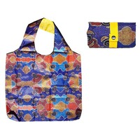 Hogarth Aboriginal Art Nylon Folding Shopping Bag - Riverside Dreaming