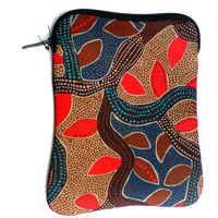 Jijaka Aboriginal Art Neoprene iPad Cover - Tree Vector