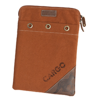 Diwana Dreaming Premium Buff Leather/Copper Canvas Laptop/Tablet Sleeve (26cm x 35cm) - Kangaroo