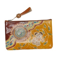 Diwana Dreaming Genuine Leather Small Vanity Case/Purse (18cm x 11cm) - Gumleaf Guardian