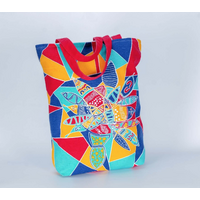 Yakinno Gunditjmarra Cotton Canvas Shopping Bag (34cm x 40cm x10cm) - Connecting With Land
