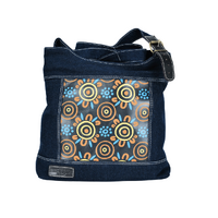 Muralappi Journey Leather/Canvas Shoulder/XBody Handbag (32cm x 37cm) - Family Ties