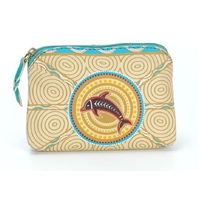 Muralappi Journey Genuine Leather Coin Purse (11CM X 7.5cm) - Dolphin