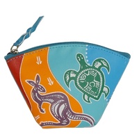 Muralappi Journey Genuine Leather Coin Purse (12cm X 8cm) - Gathering Place
