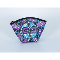 Nikki Dee Designs Genuine Leather Coin Purse (12cm x 8cm) - Grandmothers Wildflower
