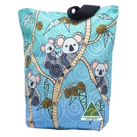 Yakinno Gunditjmarra Dreaming Cotton Canvas Shopping Bag (38cmx43cmx10cm) - 	 Gunditjmara Koalas [Blue]