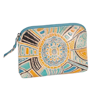 Yakinno Gunditjmara Dreaming Genuine Leather Coin Purse  (11cmX7.5cm) -  Road to Freedom