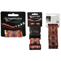 Hogarth Aboriginal Art Luggage Straps &amp; Combination Lock - Seed Pods