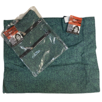 Yijan Aboriginal Art 2pce Canvas Bag Set - Women&#39;s Ceremonial Place (Green)
