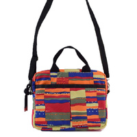 Jijaka Aboriginal Art Canvas Crossover Bag - Rockface