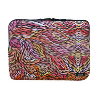 Utopia Aboriginal Art Neoprene Laptop Sleeve - Wildflowers