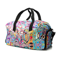 Warlukurlangu Aboriginal Art Gym/Duffel Bag - Mina Mina Dreaming