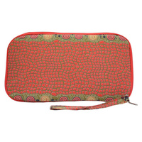 Warrina Passport Travel Wallet (Large) - Fire Dreaming Red
