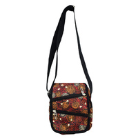 Balarinji Aboriginal Art XBody Travel Bag - Emu Tracks