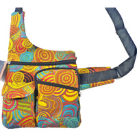 Jijaka Aboriginal Art Sling Bag - Firestones