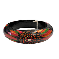 Alana Yulawiri Rose - Black-  2cm Bangles