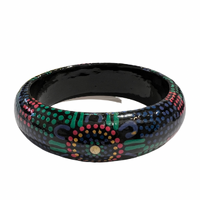 Alana Yulawiri Rose - Womens Ceremony - Green- 2cm Bangles