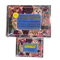 Adult Aboriginal Art Colouring Book - Flower Medicine (2 book set)