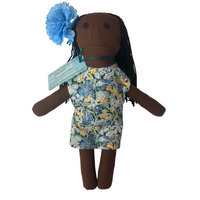 Handmade Soft-Fabric Aboriginal Doll - Torres Strait Island Female