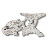Aboriginal Water Animals Eco Stampers (For Play Dough) Natural Dough Cutters
