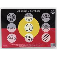 Aboriginal Symbols Sign (43cm x 30cm)