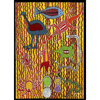 Plato Aboriginal Art Wooden Frame Tray A3 Jigsaw Puzzle (24pce) - Aboriginal Tucker