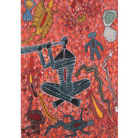 Plato Aboriginal Art A3 Jigsaw Puzzle (96 piece) - Didgeridoo Man