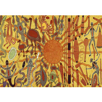 Plato Aboriginal Art Wooden Frame Tray A4 Jigsaw Puzzle (12pce) - Hunter &amp; Tucker